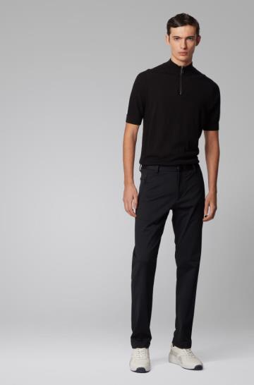 Spodnie BOSS Slim Fit Czarne Męskie (Pl20280)